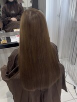 アース 名駅サンクチュアリ(HAIR&MAKE EARTH) 艶感 ミルクティーベージュ