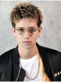 束感ビジネスヘア短髪ショートアップバング刈り上げツーブロック