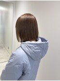 着物ヘア/大人ガーリー/ダークアッシュ/似合わせカット／藤沢