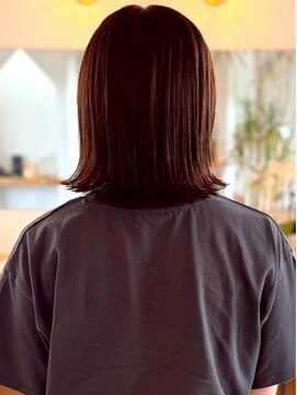 サクヘアー(39 hair) 【130.切りっぱなし×外ハネミディ】レイヤーも人気◎