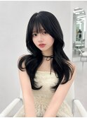 韓国ヘア_レイヤー_透明感カラー