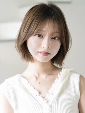 アグ ヘアー トロワ 加古川店(Agu hair trois) 《Agu hair》小顔ショート 顔まわりカット ナチュラルボブ
