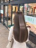 【見たことの無いあなたに】髪質改善プレミアムストレート+カット　￥16,500