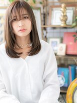 カバーヘア イヴ 戸頭店(COVER HAIR EVE)&nbsp;大人かわいい＊斜めバングツヤワンカールa戸頭20代30代40代