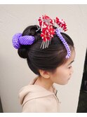 七五三×日本髪×前髪なし
