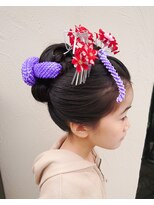 ラトリエコンタン(L´atelier Content)&nbsp;七五三×日本髪×前髪なし