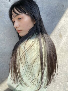 ソイ 下北沢(soi) ストレートロングヘア　シースルーバング