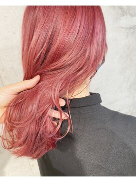 ガルボ ヘアー(garbo hair) #春女子#韓国風#ピンク女子#艶カラー#下村スタイル