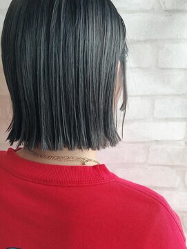 たさわ堂モク(たさわ堂moku) 切りっぱなしボブ×アッシュグレー【楠瀬浩也】