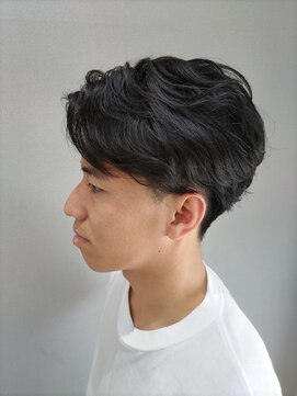 ヘアー ル シェーヌ キューブ(hair le chene CUBE) アップバング×柔らウェーブ