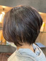 ユアーズ 四街道店(HAIR&NAIL YOURS)&nbsp;外国人風ハイライト立体感かきあげボブうるツヤ前髪ユニセックス