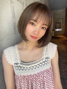 ロンドアリシア 金山(Lond Alexia) 【Lond Alexia】柴田知亜希内巻きボブ/ココアベージュ/レイヤー