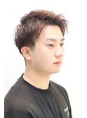 爽やかアップバングスタイル/ツーブロック
