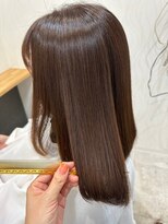 ヘアーカルチャー おゆみ野店(HAIR CULTURE) ロングストレート髪質改善アッシュブラウンカラー