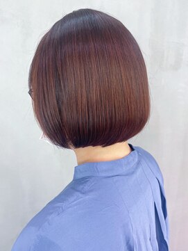 アイティーバイアルバム 松戸店(IT by ALBUM) オレンジブラウン_斜めバンググレージュカラー_ba443861