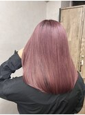 前髪/マチルダボブ/ピンクベージュ/インナーグレージュ/