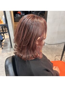 グラ デザイン アンド ヘアー 天王寺店(GRAS DESIGN & HAIR by HEADLIGHT) ぼかしハイライト×ピンク×ロブレイヤー