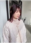 20代30代インナーカラーピンクカラー