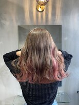 ナンバーウルス 名駅店(N° ulus)&nbsp;【number ulus】インナーカラー/ことりベージュ/ピンク