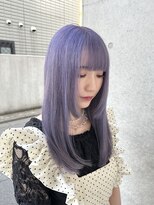 ブリーチダブルカラーホワイトカラーインナーカラー裾カラー艶髪