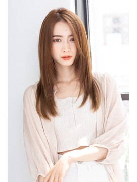 トティア 本通(Totia) 【Totia本通】大人ストレート×ミルクティーベージュ