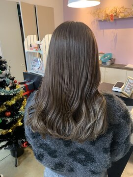 アヴァンス 北花田店(AVANCE) 【#アッシュブラウン】×ナチュラルセミロング