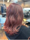 ピンクカラー［金町駅/金町/白髪染め/髪質改善］