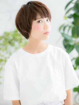 レアワンハナレ センター北美容院(lea/1 HANARE) センター北/髪質改善/マロンベージュ×ボブウルフショートh