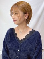 ヘアメイク ミチ 富田店(HAIRMAKE MICHI) 【MICHI 富田店　古作蓮】イエローベージュ　レイヤーボブ