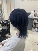 メンズブリーチ/ネイビーブルー