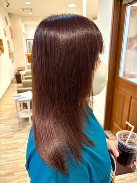 ラソヘアー(Laso hair) ほんのりピンク×レイヤーカット