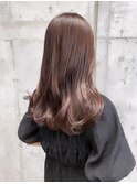 チョコレートブラウン×ペールベージュ