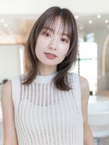 ドリップ バイ ハバナ 原宿(driP. by HAVANA)&nbsp;大人可愛い韓国風レイヤースタイル/2wayバング/アッシュベージュ