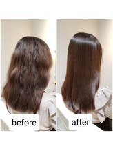 【当店は完全予約制のため次回予約をお伺いしております】責任を持ってあなたの理想の美髪に近づくために。