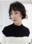 くせ毛/ショートボブ