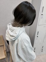 メンズサロン トレヘアー 京都烏丸店(tRe hair)&nbsp;ブルーブラック　フェザーパーマ　サーフカール　センターパート
