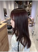 三浦 &nbsp;&nbsp;&nbsp;ロングレイヤー×ワインレッド