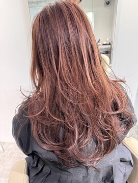 海外レイヤーレイヤーカット髪質改善ブリーチなしカラー30代