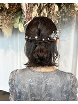 アミー 銀座(Ammy)&nbsp;ボブ×ヘアセット♪yu #お呼ばれヘア#ヘアセット#ヘアアレンジ