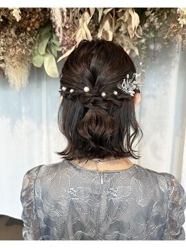 アミー 銀座(Ammy) ボブ×ヘアセット♪yu #お呼ばれヘア#ヘアセット#ヘアアレンジ