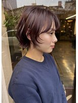 コレット ヘアー 大通(Colette hair)&nbsp;レッドブラウン/ボブ/レイヤーボブ/ワインレッド