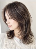 レイヤー 白髪ぼかしハイライト 30代 40代 青山 表参道