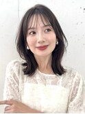  ☆大人可愛い　外ハネボブ　ミディアムレイヤー☆イメチェン