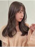 上品韓国◇暗め透明感ショコラグレージュ顔周り