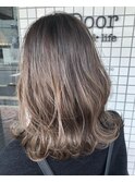 【ブリーチなし♪】フォギーベージュ×グラデーションカラー