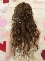 ヘアメイク エンカレッジ(HAIR MAKE encourage)&nbsp;ルーズなハーフアップ☆