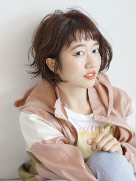 ケンジ 長後店(KENJE) 抜け感ボブ ”ピンク系カラーON”