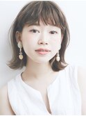 くびれセミディ 丸みショート 玉ねぎアレンジ 小顔