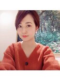 斜めバング