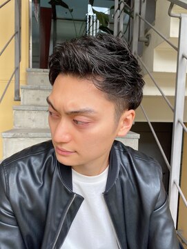 ロンド ストラーダ 心斎橋(Lond strada) 【津賀　涼】大人カッコいい無造作パーマアップバングショート☆